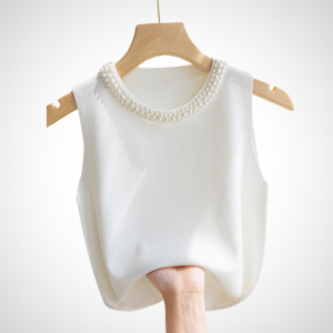 Blusa Milena sin mangas cuello redondo