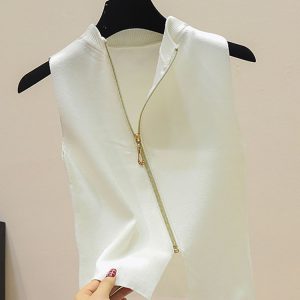 Top "Zipper" Knit Minimal