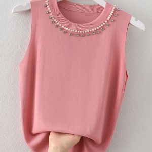 Blusa Sin Mangas Cuello Redondo
