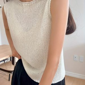 Blusa de Punto "Aura" Cuello Redondo