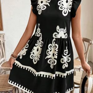 Vestido "Ébano" Artesanal