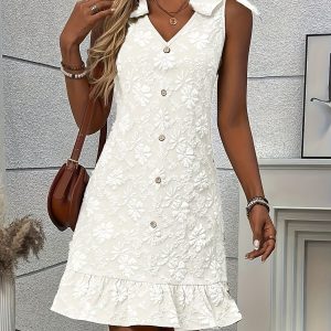 Vestido “Clavel” con Bordado Floral