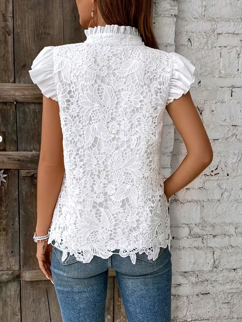 Blusa “Alba” de Encaje Romántico - Imagen 3
