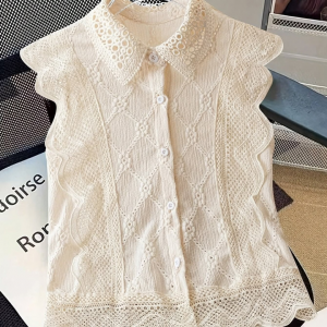 Blusa bordada Serena sin mangas
