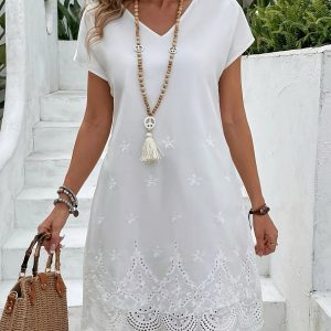 Vestido Boreal de Calma Bordada