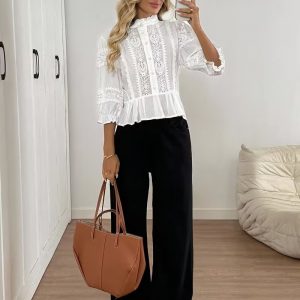 Blusa Bordada Atelier Manga 3/4