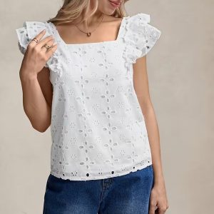 Blusa calada Lazo manga Olanes
